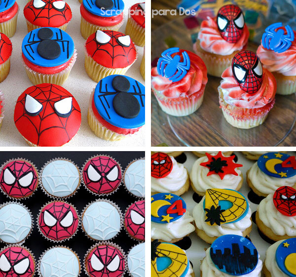 cupcakes spiderman