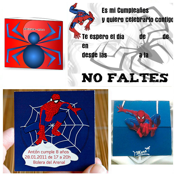 invitaciones spiderman