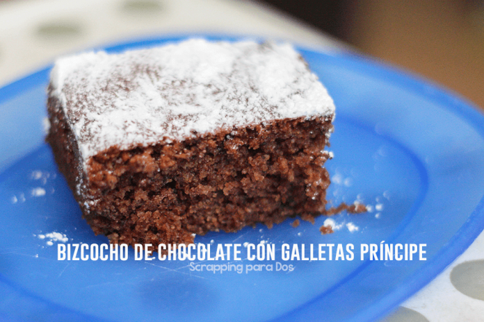 Bizcocho de Chocolate con Galletas Príncipe